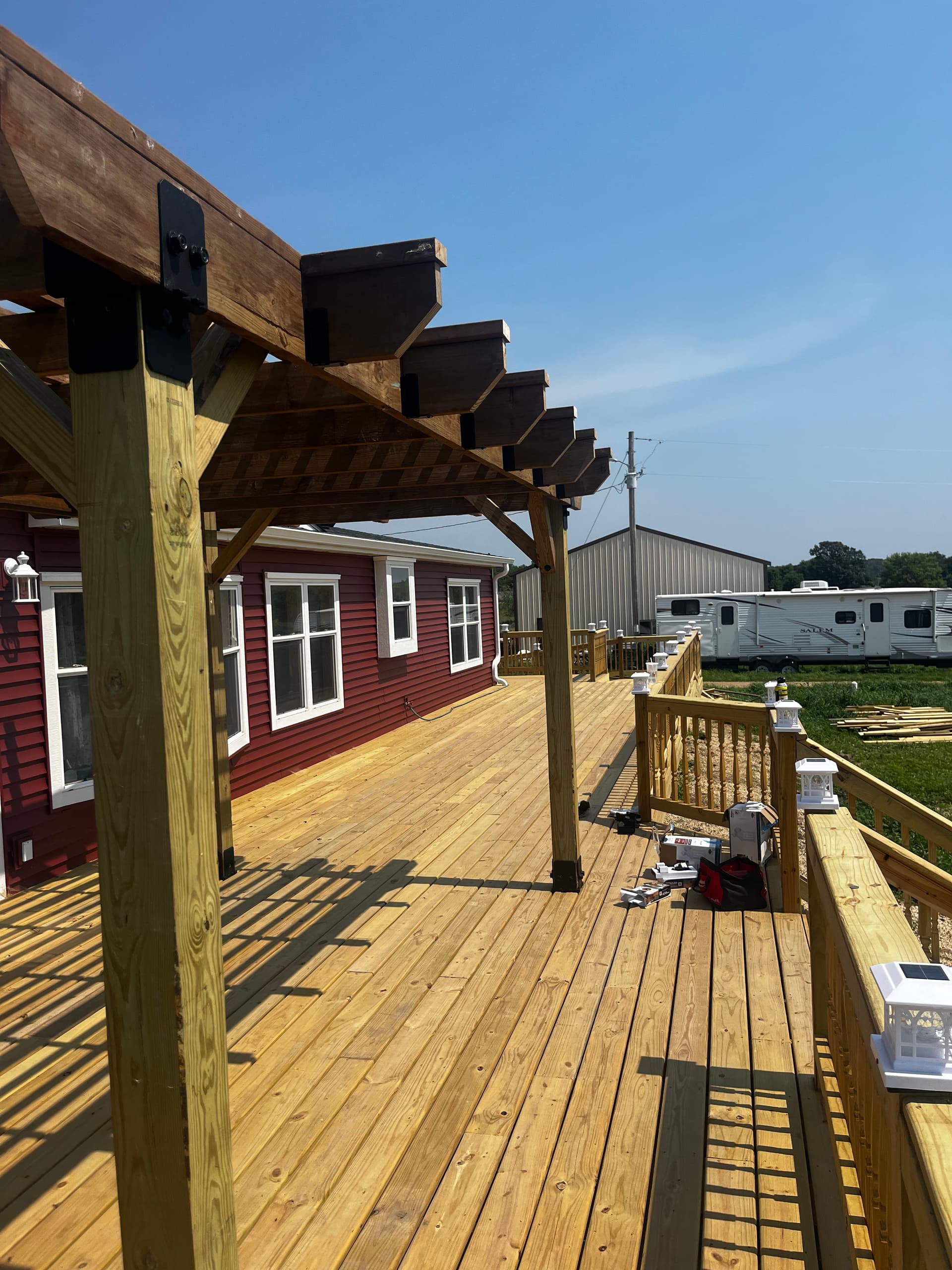 Gallery photos for 1,100 Sq Ft Custom Deck Build in Glenwood City: Image #5