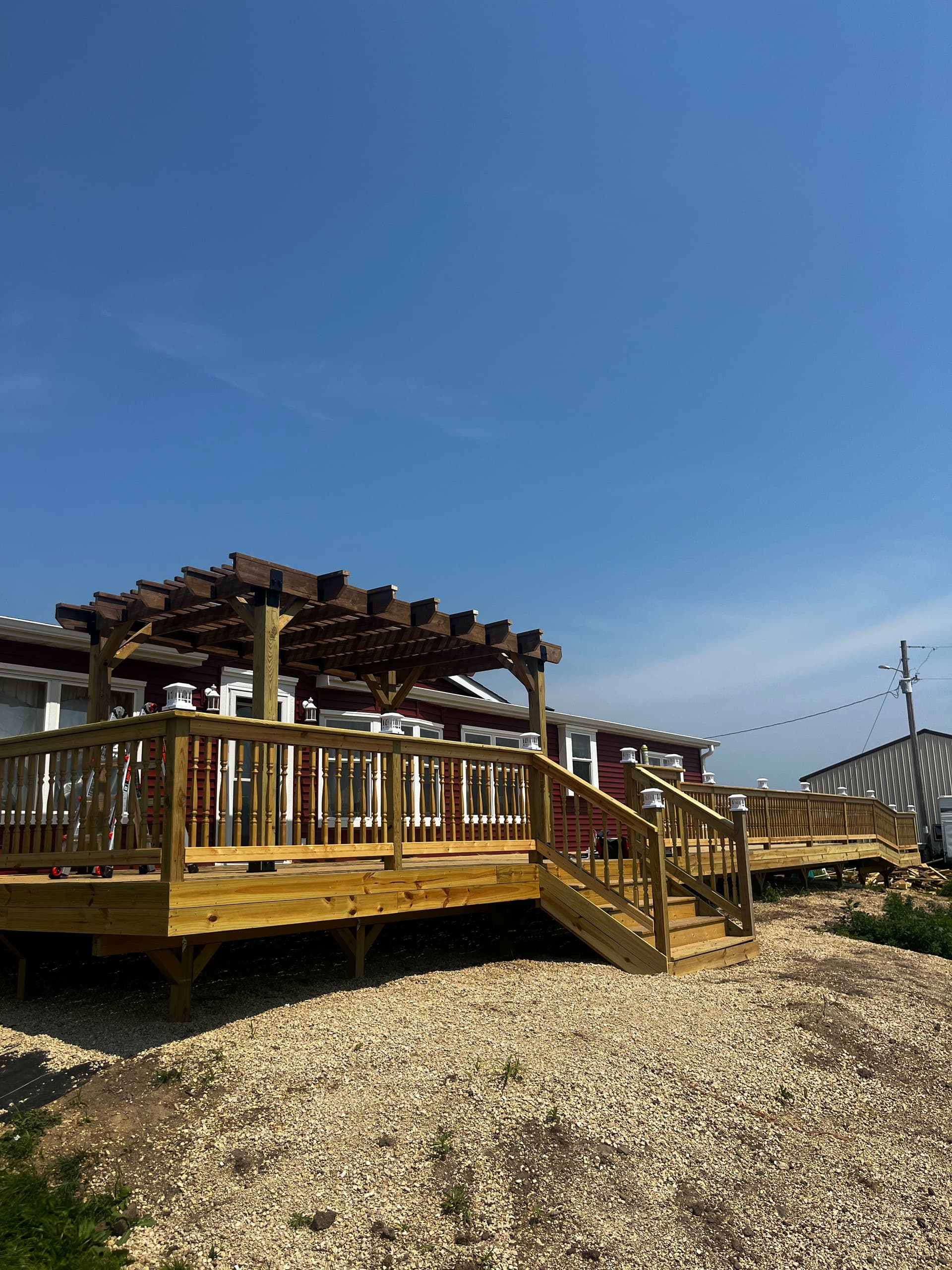 Gallery photos for 1,100 Sq Ft Custom Deck Build in Glenwood City: Image #8