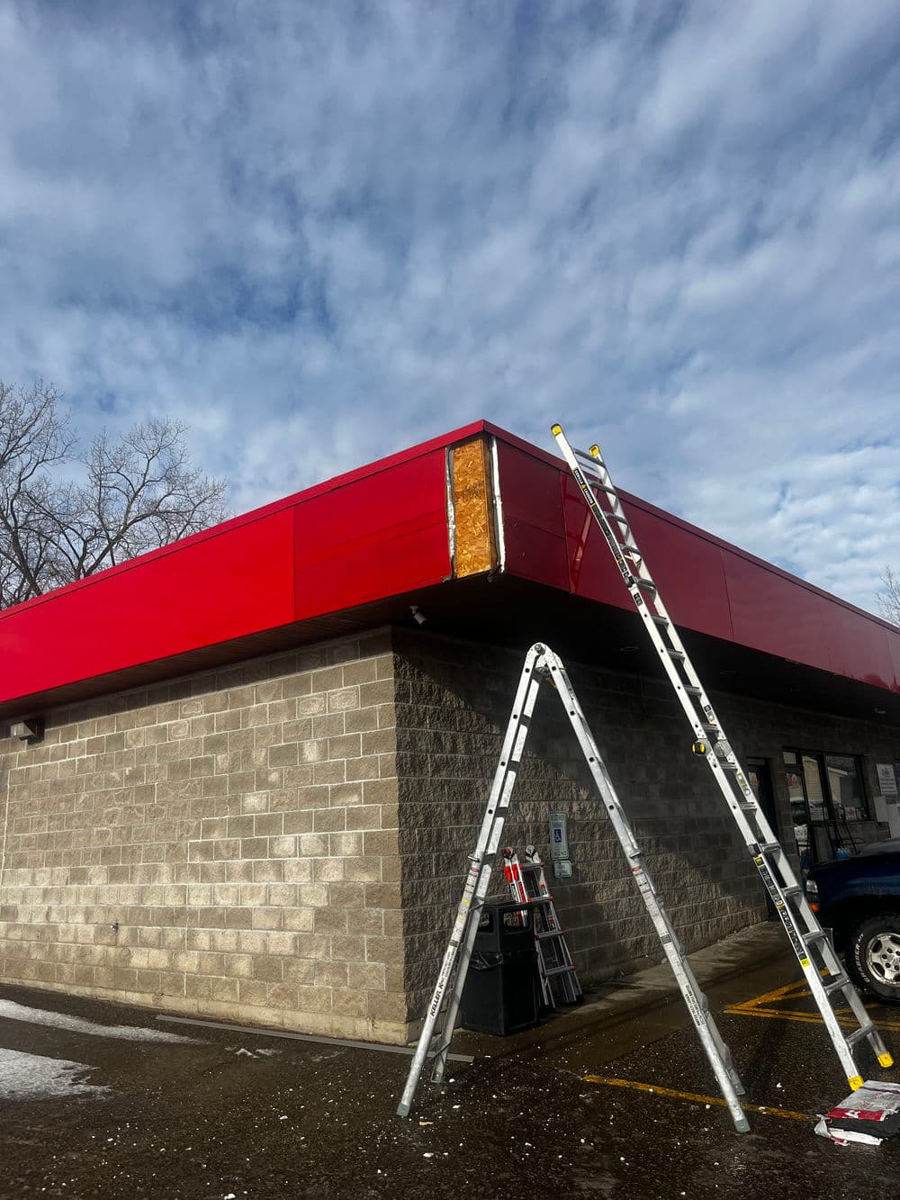 Glenwood City Cenex Gas Station Canopy Repair